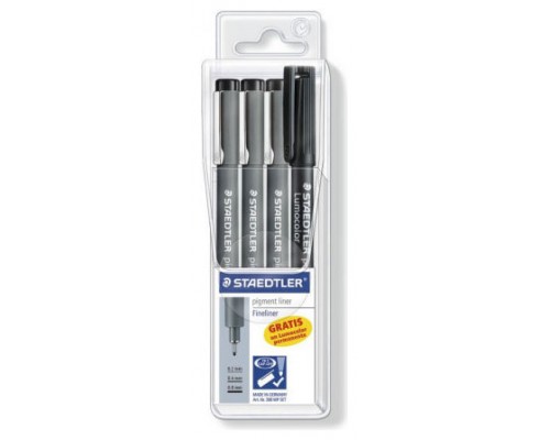 ESTUCHE 3 CALIBRADOS PIGMENT LINER 308, + REGALO PORTAMINAS STAEDTLER 308 S1WP3 (Espera 4 dias)